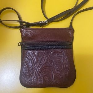 Faux Leather Patrasha Nash Look a Like Crossbody Bag